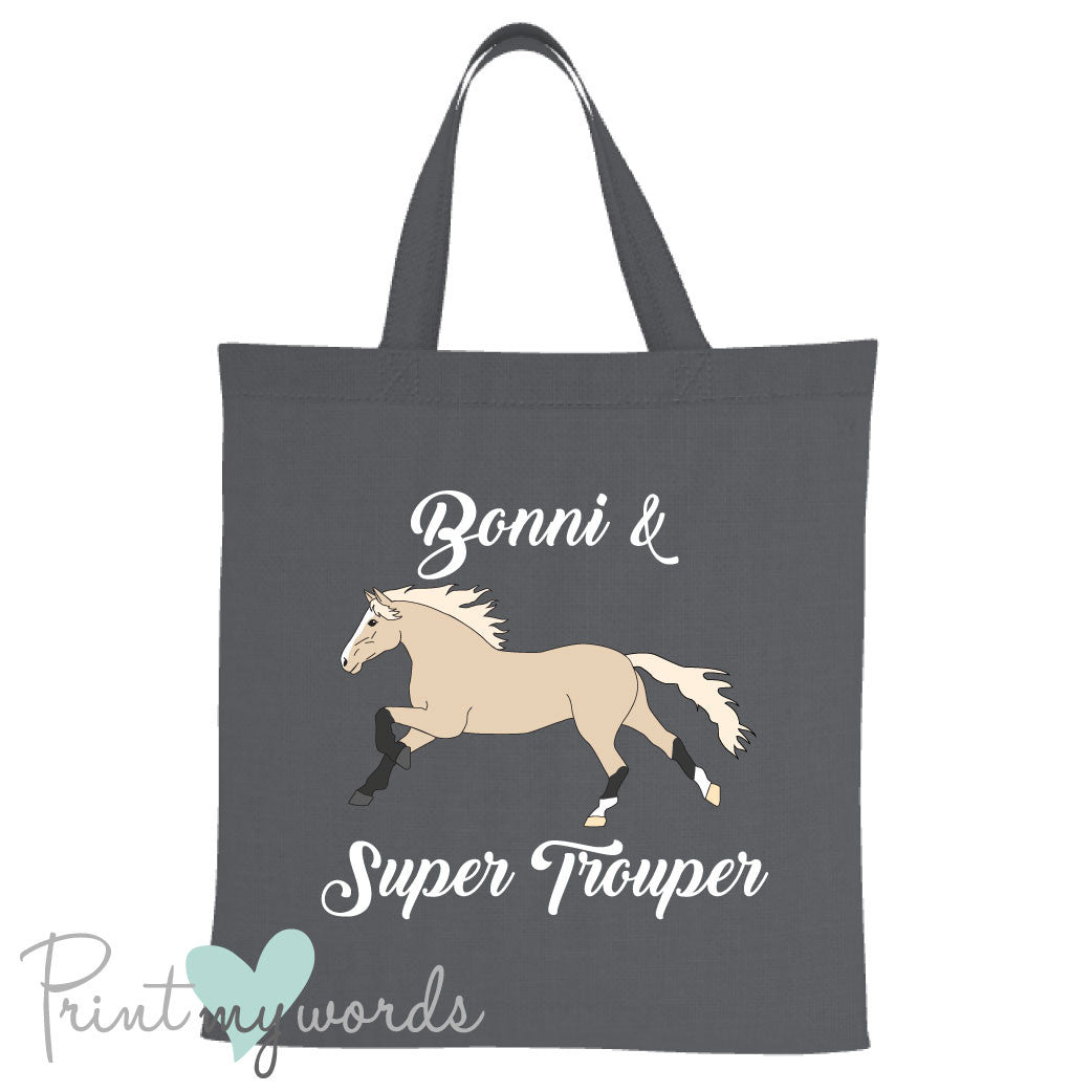 Personalised Elegant Equestrian Tote Bag