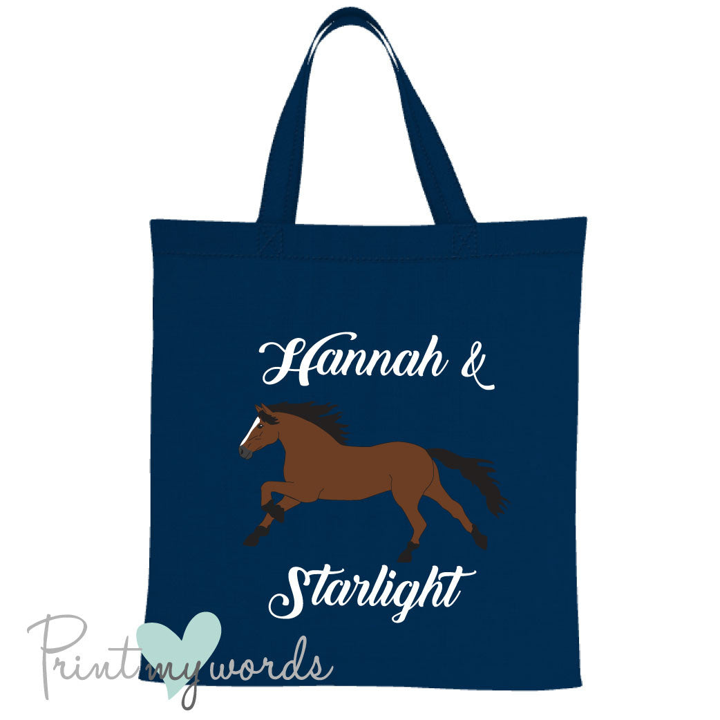 Personalised Elegant Equestrian Tote Bag
