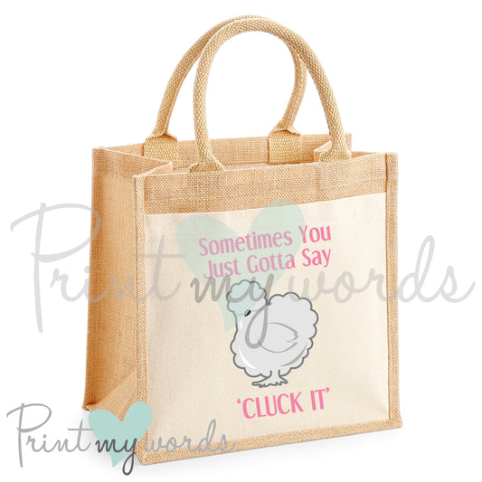 'Cluck It' Poultry Jute Bag