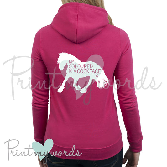 My Coloured Is A Cockface Funny Equestrian Hoodie