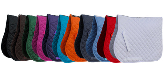 Personalised Equestrian Saddlecloth Saddle Pad - Abstract Horse Head Design