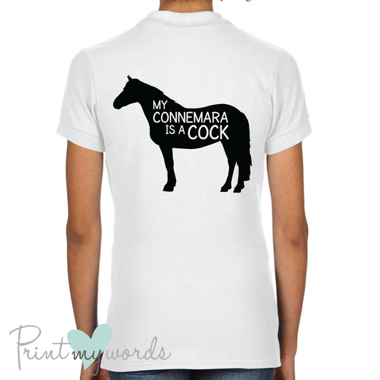 My Connemara Is A Cock Funny Equestrian Polo Shirt