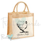Classic Crazy Chicken Lady Poultry Jute Bag