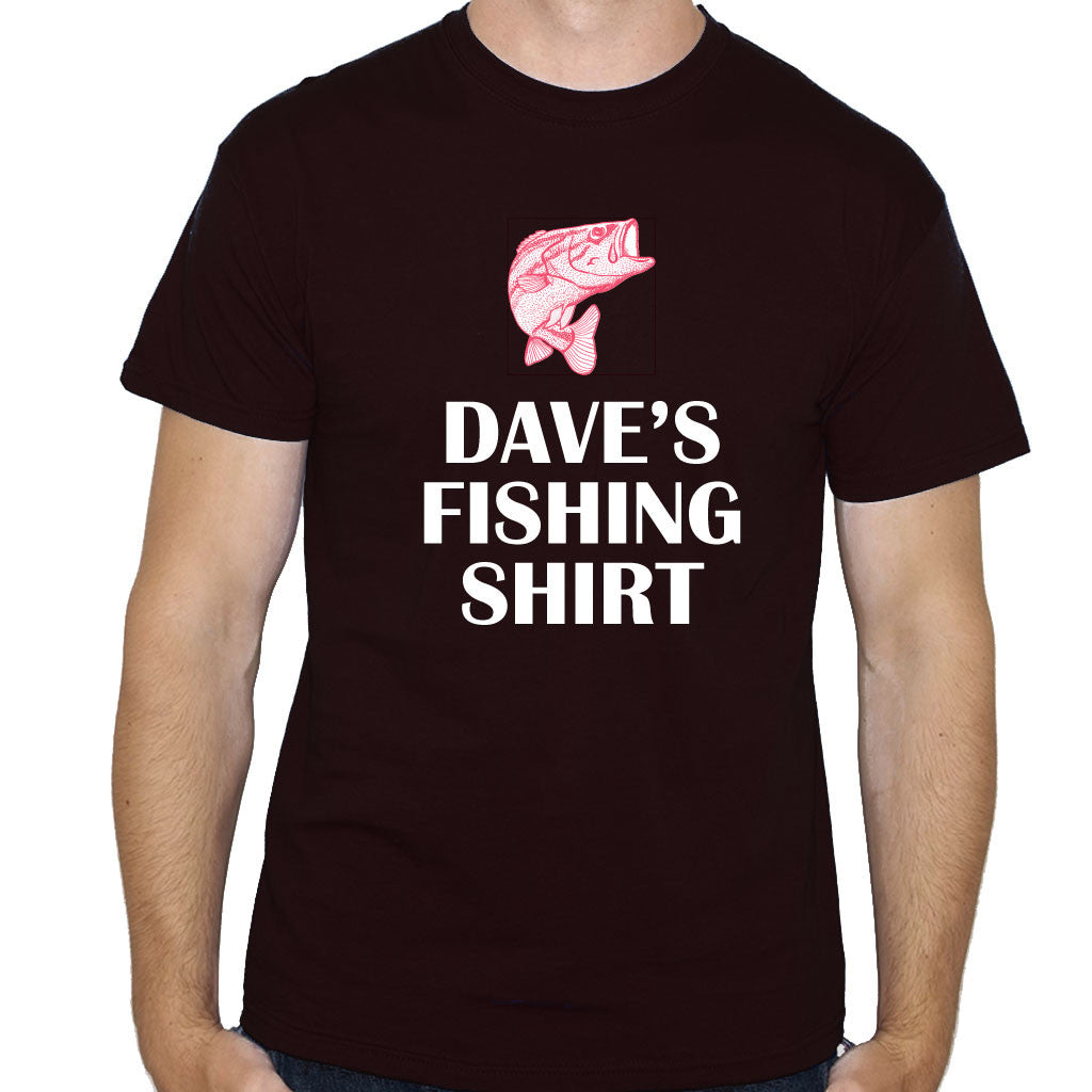 Men's Personalised Fishing T-Shirt
