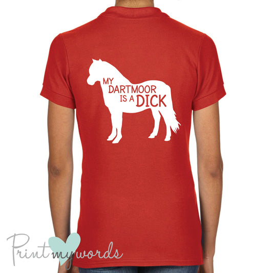 My Dartmoor Is A Dick Funny Equestrian Polo Shirt
