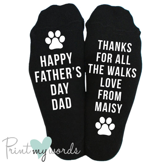 Personalised Men's Socks - Father's Day From The Dog