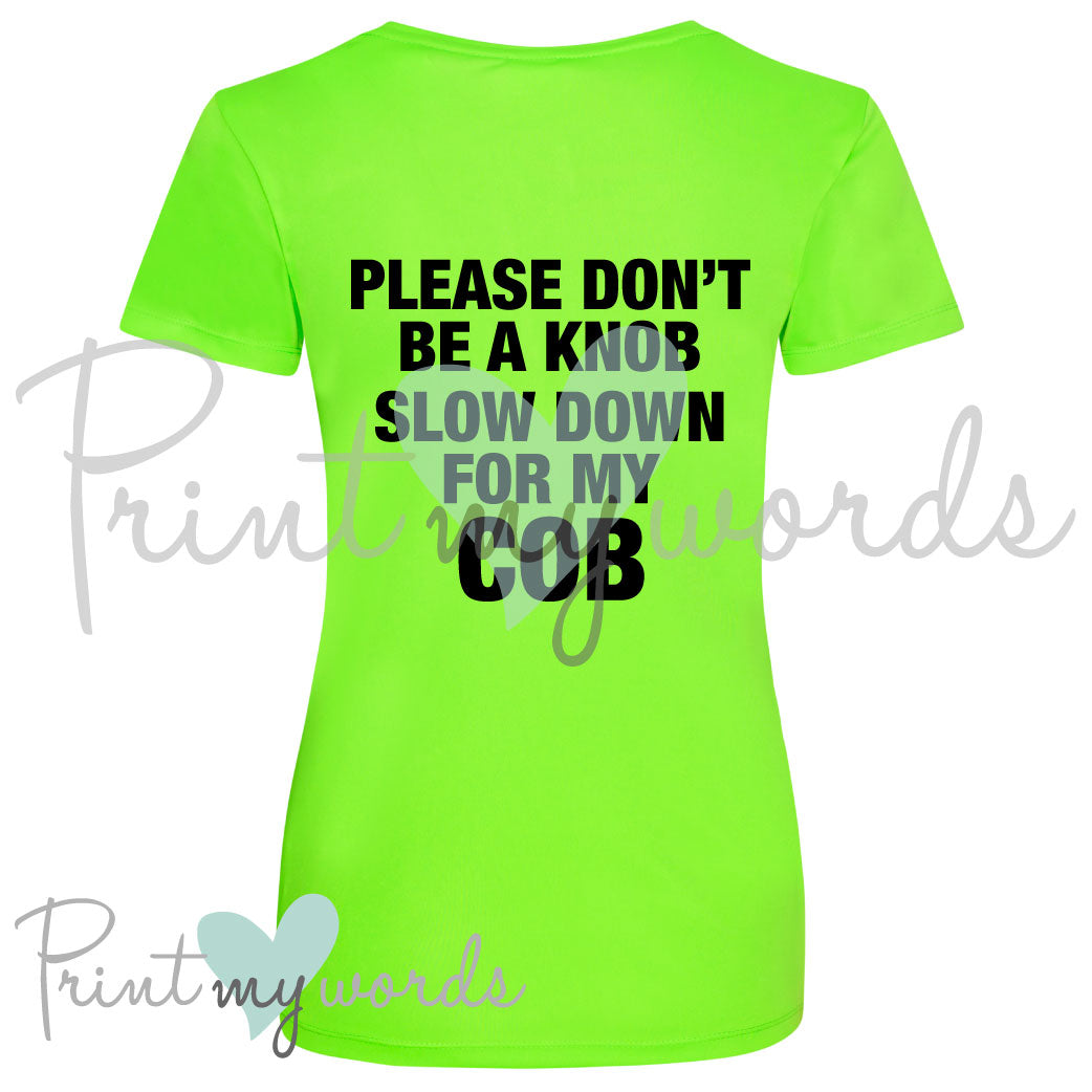 Hi Vis UV Protection Equestrian Horse Riding Summer T-Shirt Vest Polo- Don't Be A Knob