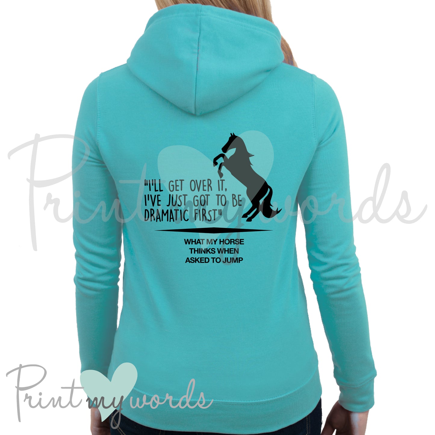 I've Just Got To Be Dramatic Funny Equestrian Hoodie