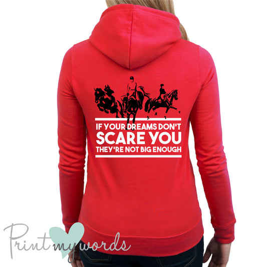 (Size 14) Ladies If Your Dreams Don't Scare You Equestrian Hoodie