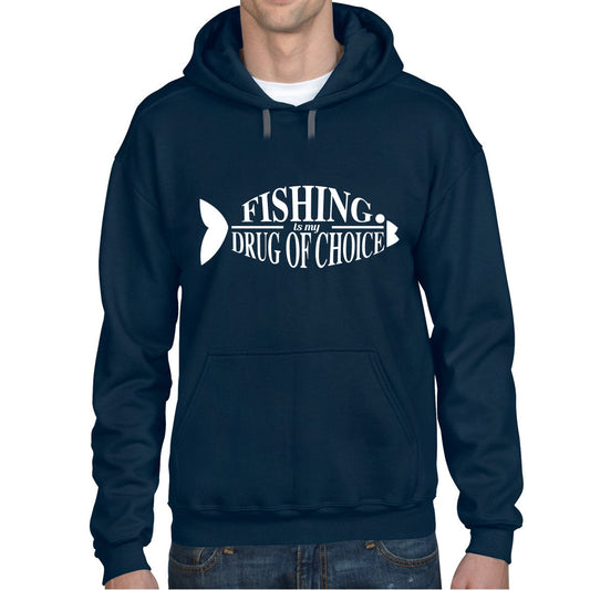 Men's Fishing is My Drug of Choice Hoodie