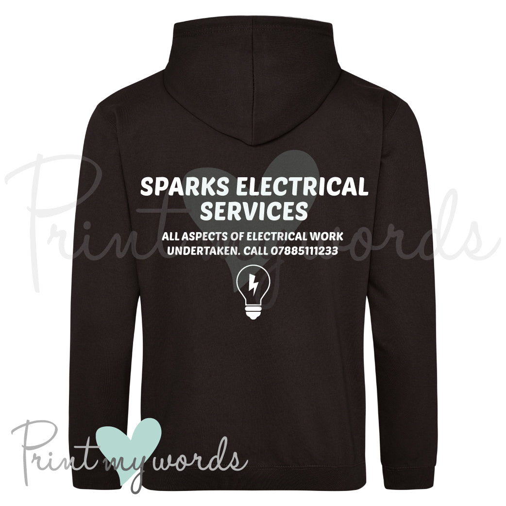 Personalised Workwear Hoodie - Electrician Template 1