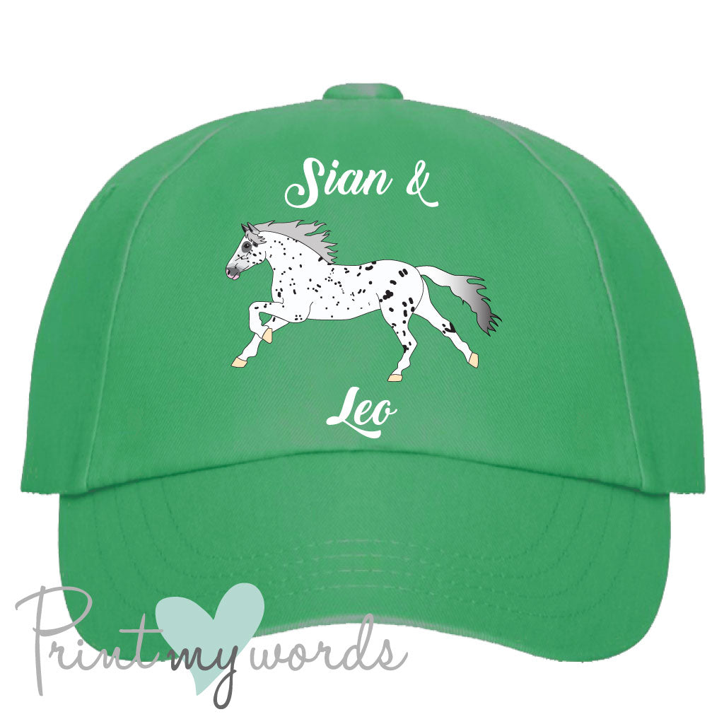Ladies Personalised Elegant Horse Equestrian Cap
