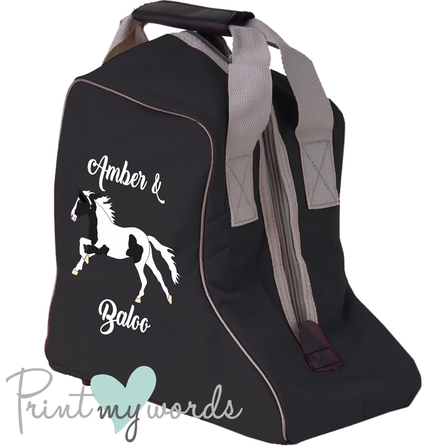 Personalised Elegant Design Short Boot Bag