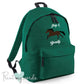 Children's Personalised Elegant Equestrian Rucksack Backpack