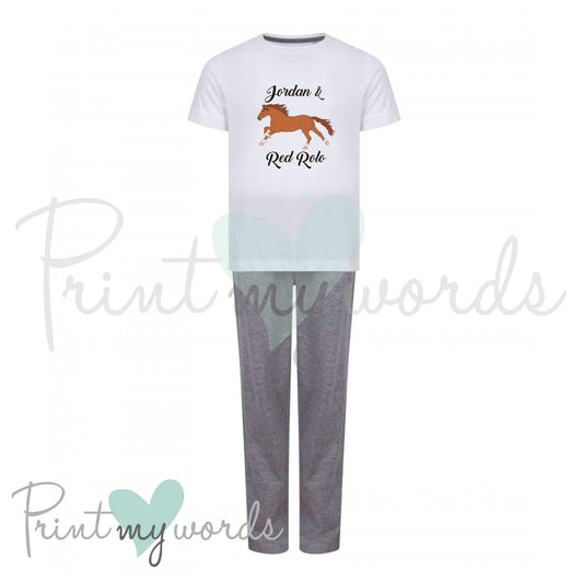 Children's Personalised Equestrian Pyjamas - Elegant Design