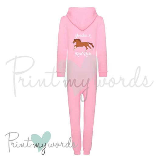 Children's Personalised Equestrian Onesie All-in-One Suit - Elegant Design