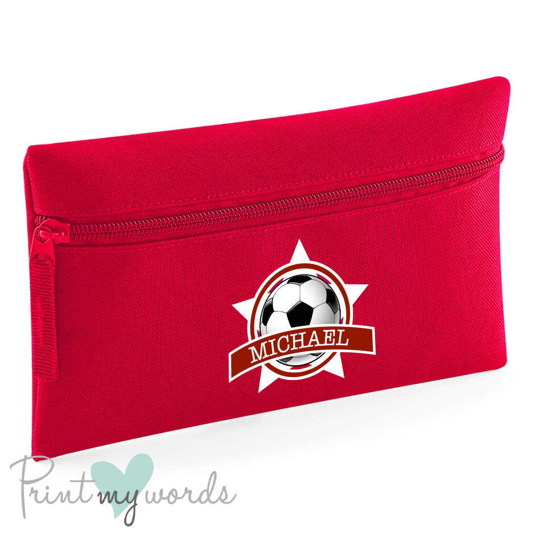 Children's Personalised Football Pencil Case