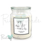 Personalised Mother's Day Scented Candle - Footprints Design
