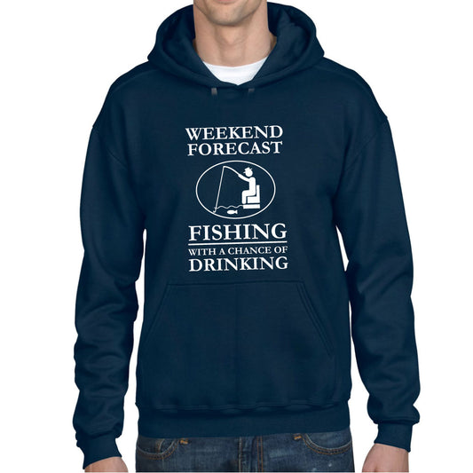 (Size XXL) Men's Fishing Forecast Hoodie