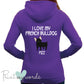 Ladies Personalised I Love My French Bulldog Hoodie