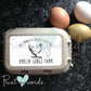 Personalised Freshly Laid Egg Box Labels x 12