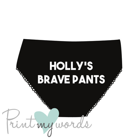 Children's Personalised Brave Pants Briefs
