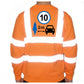Unisex Hi-Vis Reflective Jumper/Sweatshirt - GIVE SPACE
