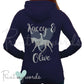 Personalised Glitter Equestrian Hoodie - Classical Design