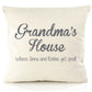 Grandma's House Personalised Cushion Cover