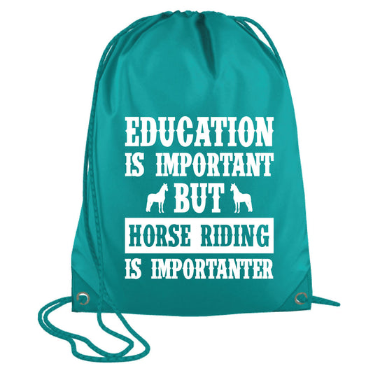 Education is Important Drawstring Bag