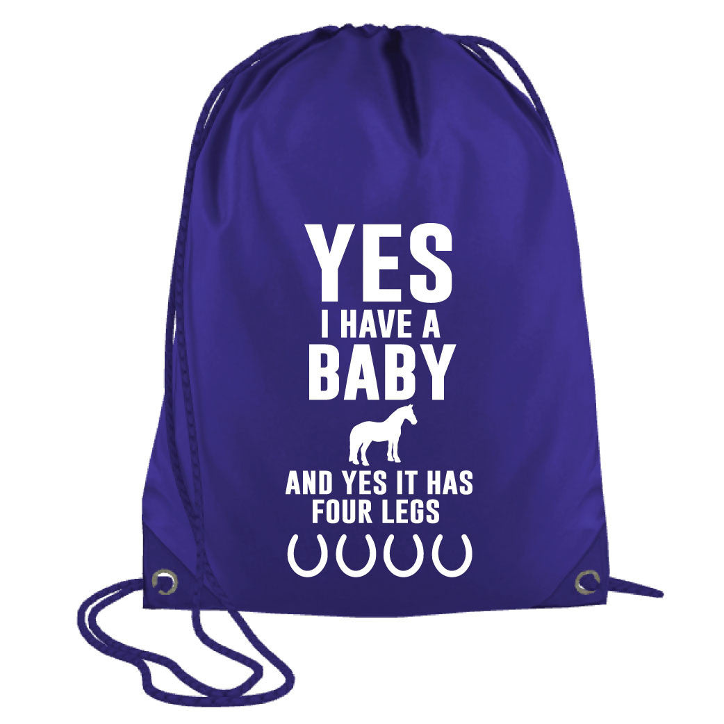 Yes I Have a Baby Drawstring Bag
