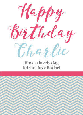 Personalised Happy Birthday Wine Bottle Label