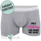 Men's Personalised Makes Me Hard Boxer Shorts