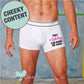Men's Personalised Makes Me Hard Boxer Shorts