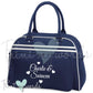 Personalised Equestrian Retro Bowling Bag - Hearts Design