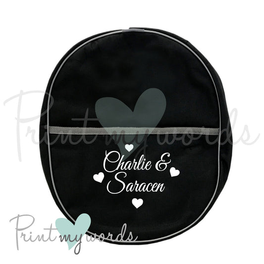 Personalised Hat Bag - Hearts Design