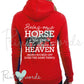 Closer To Heaven Funny Equestrian Hoodie