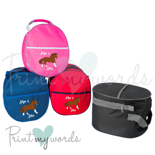 Personalised Hat Bag - Heavy Horse Design