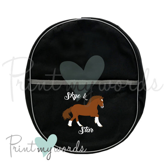 Personalised Hat Bag - Heavy Horse Design