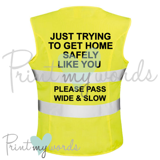 High Visibility Hi Vis Equestrian Reflective Vest Tabard Waistcoat GET HOME SAFELY