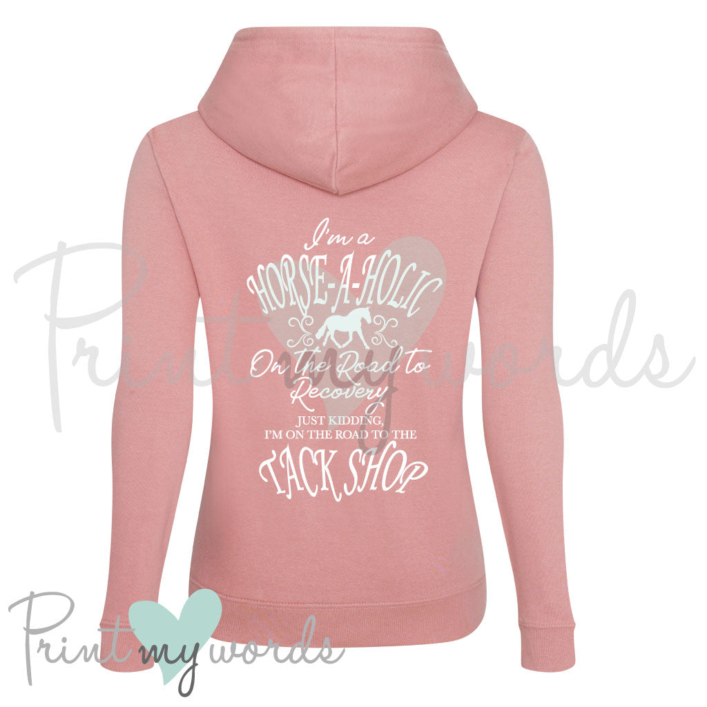 Horse-A-Holic Funny Equestrian Hoodie