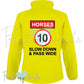 Soft Shell Body Warmer Gilet Jacket - HORSES 10MPH SLOW DOWN