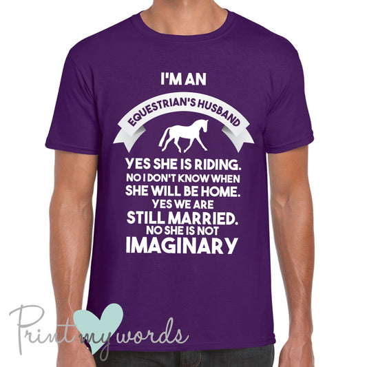 Men's I'm An Equestrian's Husband Funny T-Shirt Polo Shirt