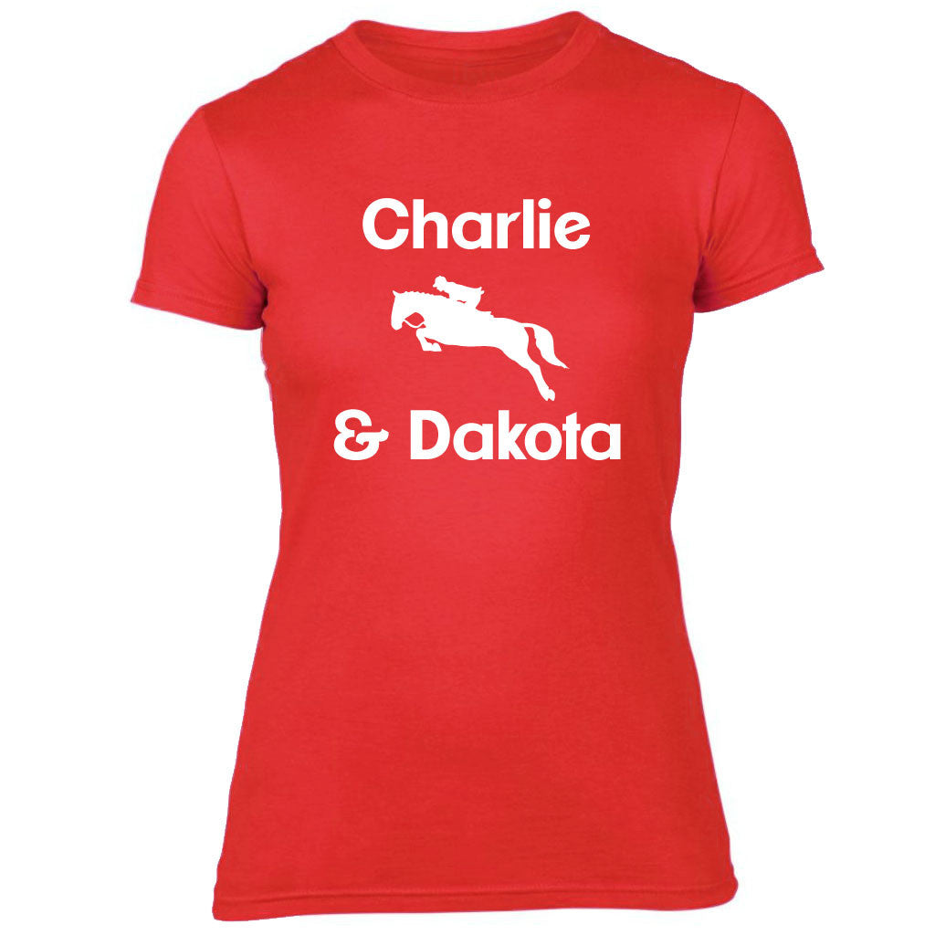 Personalised Jumping Equestrian T-shirt