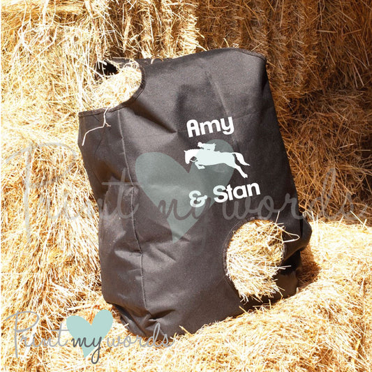 Personalised Hay Bag - Jumping Design
