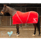 Personalised Equestrian Horse Pony Fleece Rug Cooler - Jumping Style