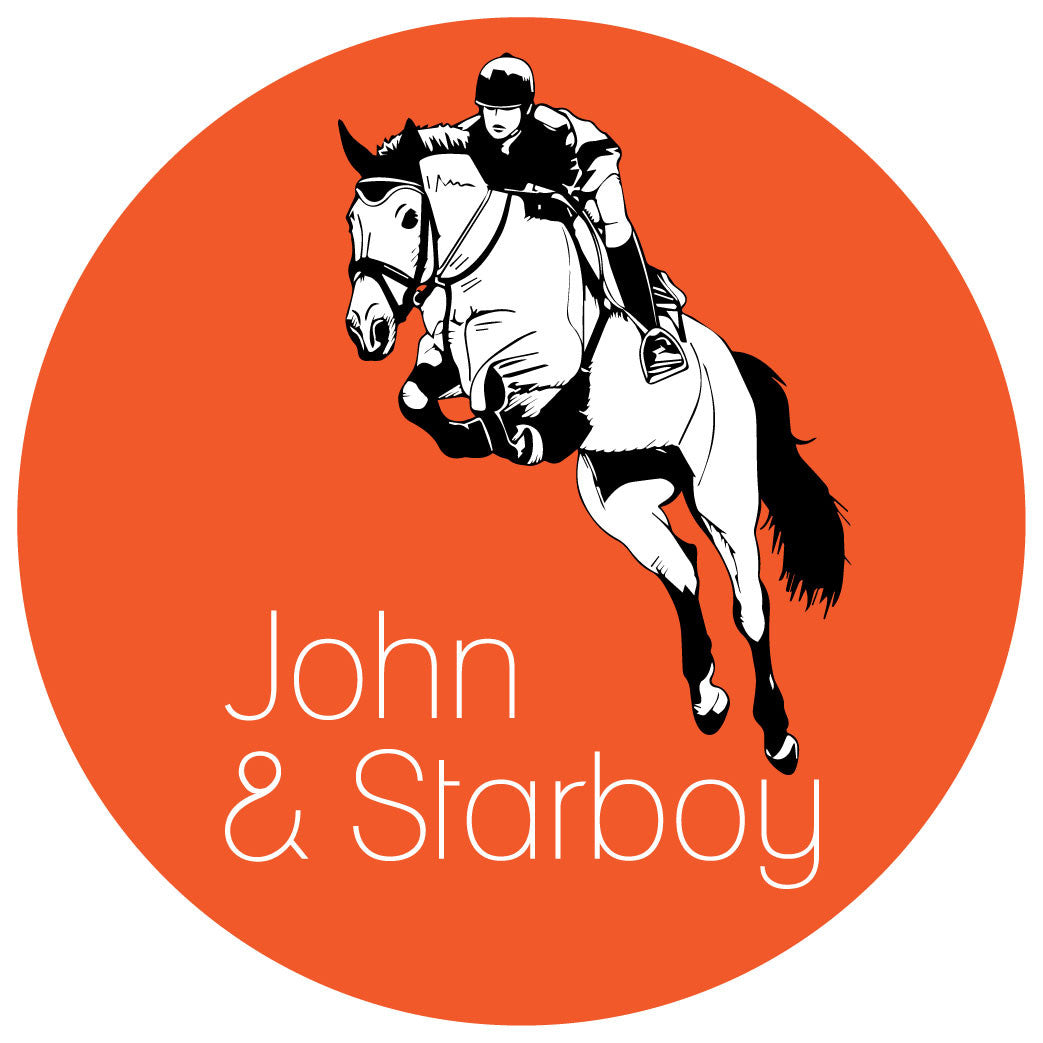 Personalised Show Jumping Horse Stickers - Pack of 10.