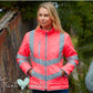 Ladies Hi-Vis Kensington Jacket - PLEASE PASS WIDE AND SLOW