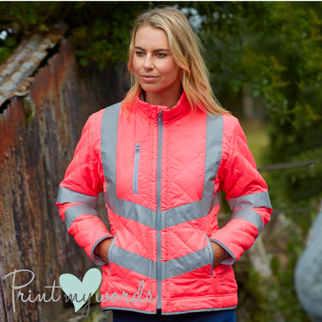 Ladies Hi-Vis Kensington Jacket - GIVE SPACE