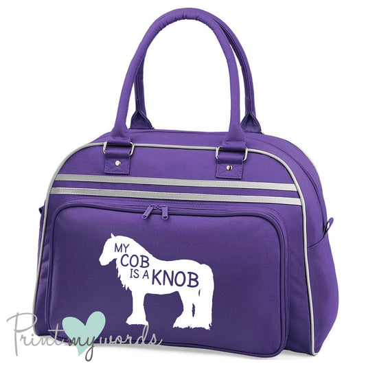 My Cob is A Knob Equestrian Retro Bowling Bag